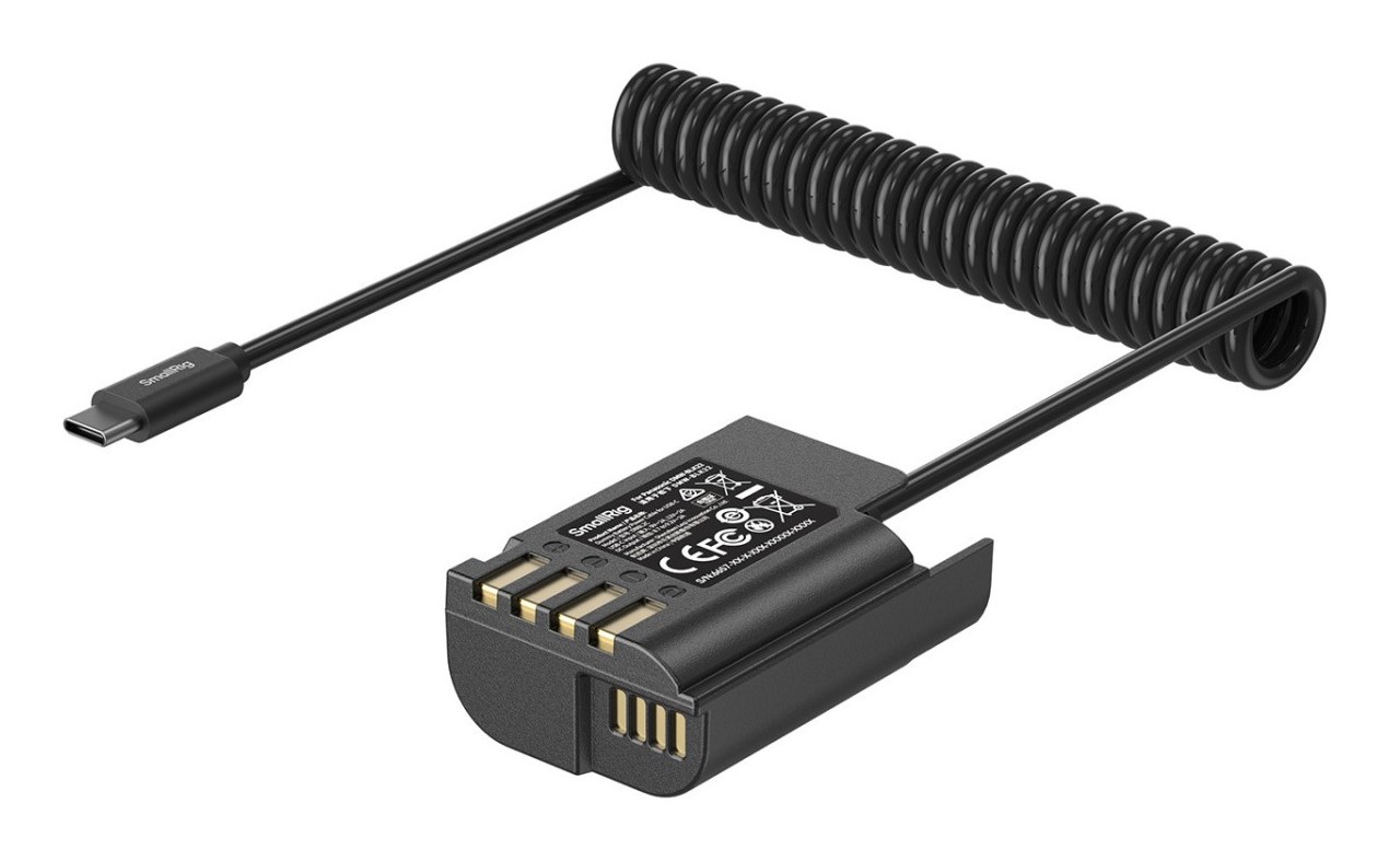 Dummy Battery Power Cable for USB-C for Panasonic DMW-BLK22