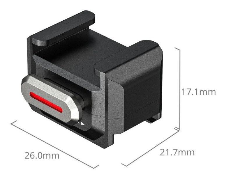 Adapter with Cold Shoe Mount for SR-MicroSlide