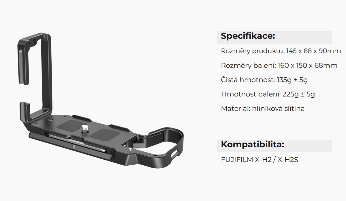 SmallRig L Bracket pro FUJIFILM X-H2 / X-H2S 3928B