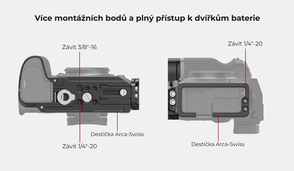 SmallRig L Bracket pro FUJIFILM X-H2 / X-H2S 3928B