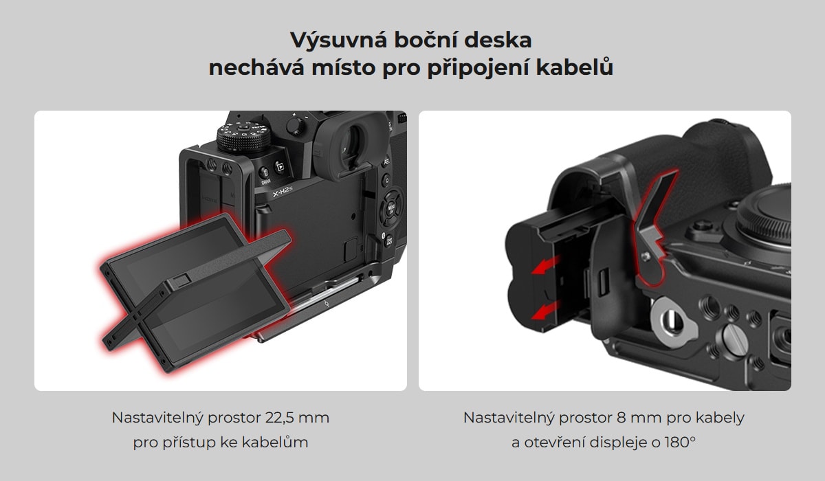 SmallRig L Bracket pro FUJIFILM X-H2 / X-H2S 3928B