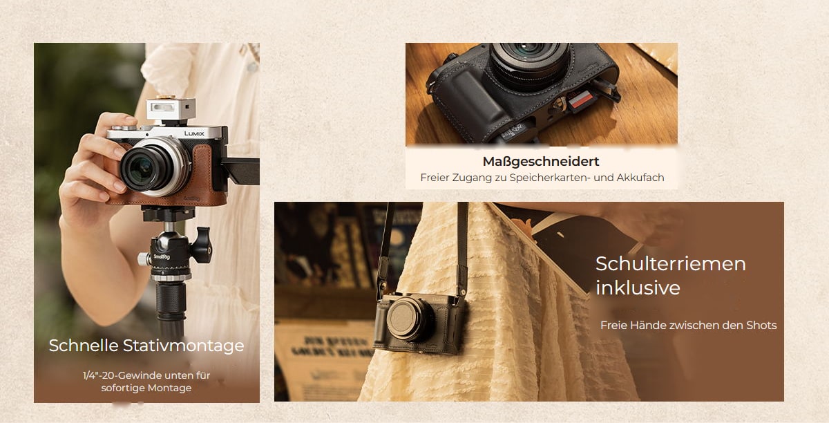 SmallRig Case und Griffe für Panasonic LUMIX L10 – Infografik 3