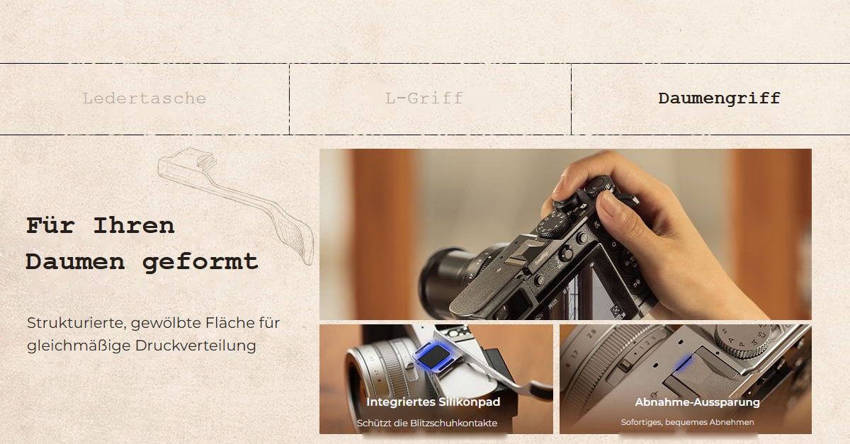SmallRig Case und Griffe für Panasonic LUMIX L10 – Infografik 6