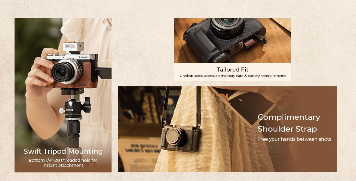 SmallRig case kit and grips for Panasonic LUMIX L10 – infographic 3