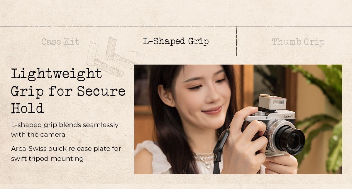 SmallRig case kit and grips for Panasonic LUMIX L10 – infographic 4