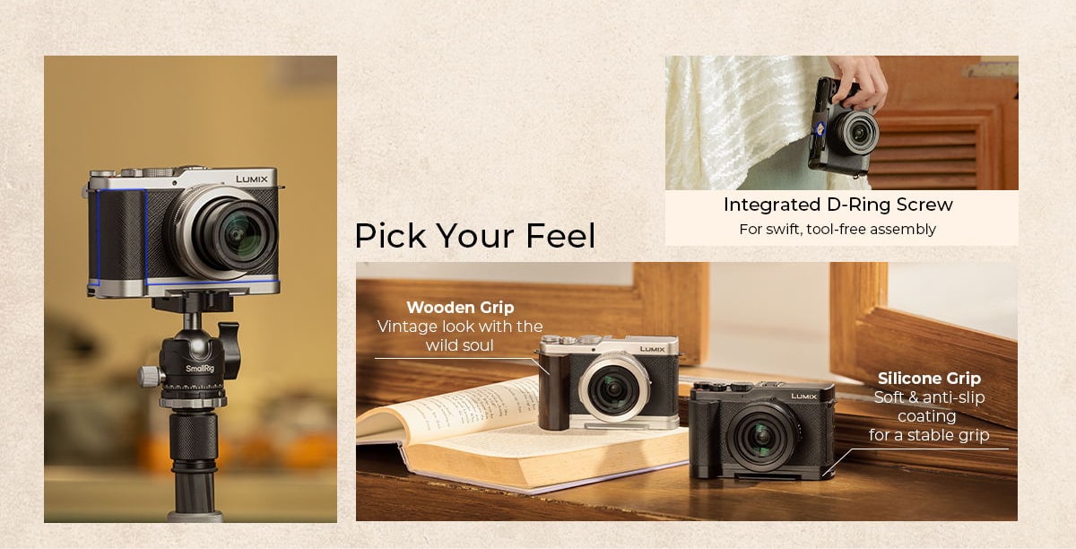 SmallRig case kit and grips for Panasonic LUMIX L10 – infographic 5