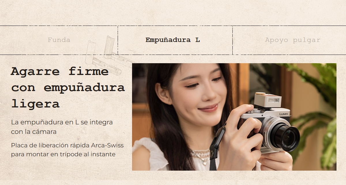 SmallRig funda y empuñaduras para Panasonic LUMIX L10 – infografía 4