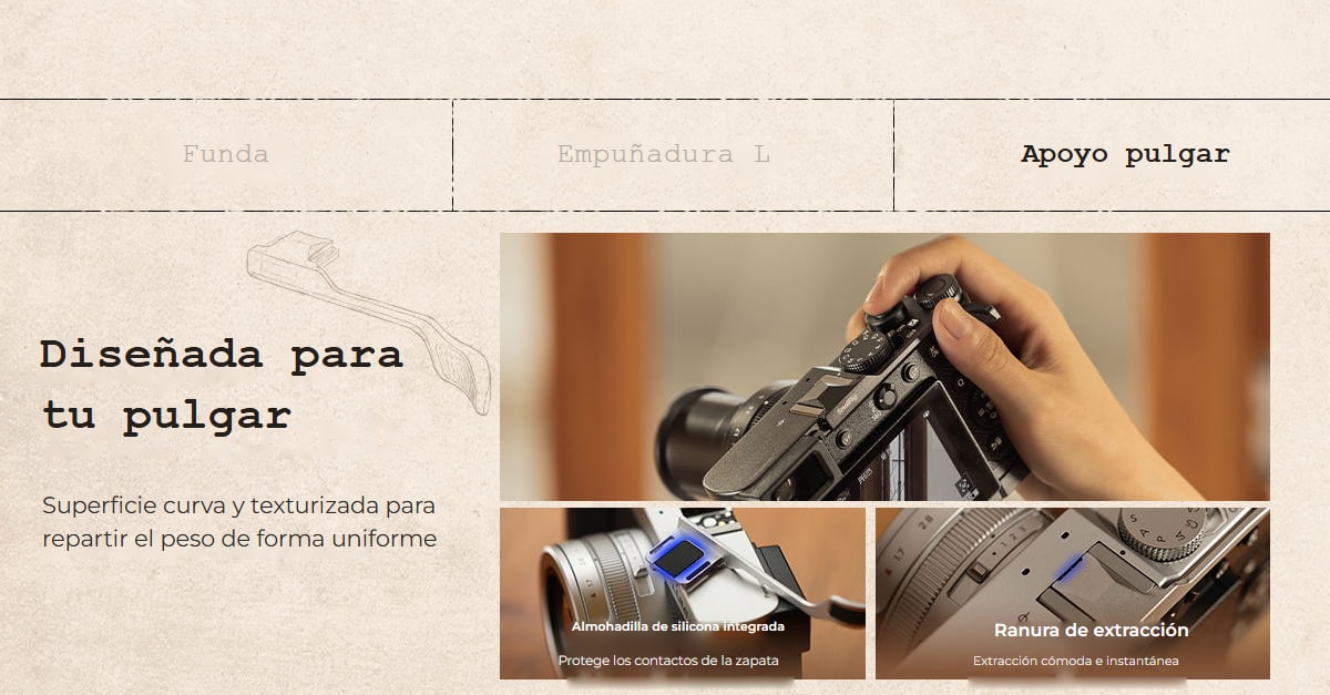SmallRig funda y empuñaduras para Panasonic LUMIX L10 – infografía 6