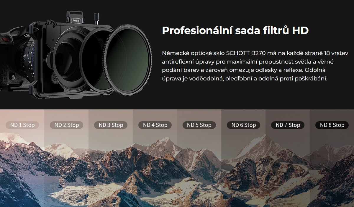 SmallRig Multifunctional Modular Matte Box 95mm VND Kit 3645