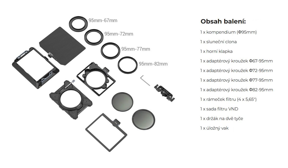 SmallRig Multifunctional Modular Matte Box 95mm VND Kit 3645