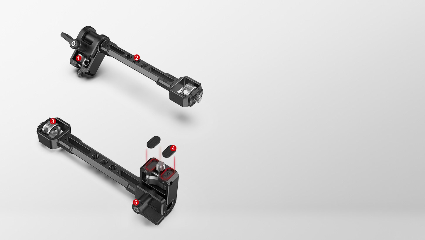 Nastavitelný držák monitoru pro vybrané stabilizátory DJI, ZHIYUN a MOZA