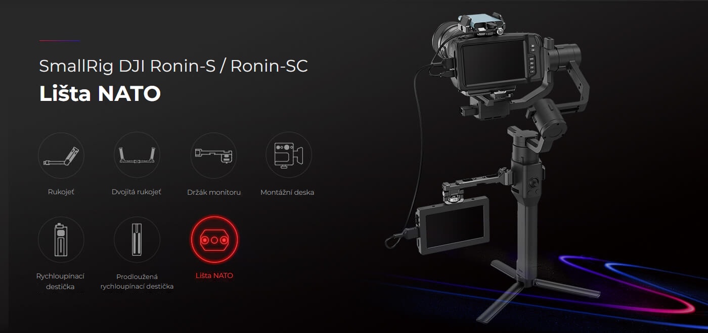 SmallRig NATO Rail for DJI Ronin S / SC 3032