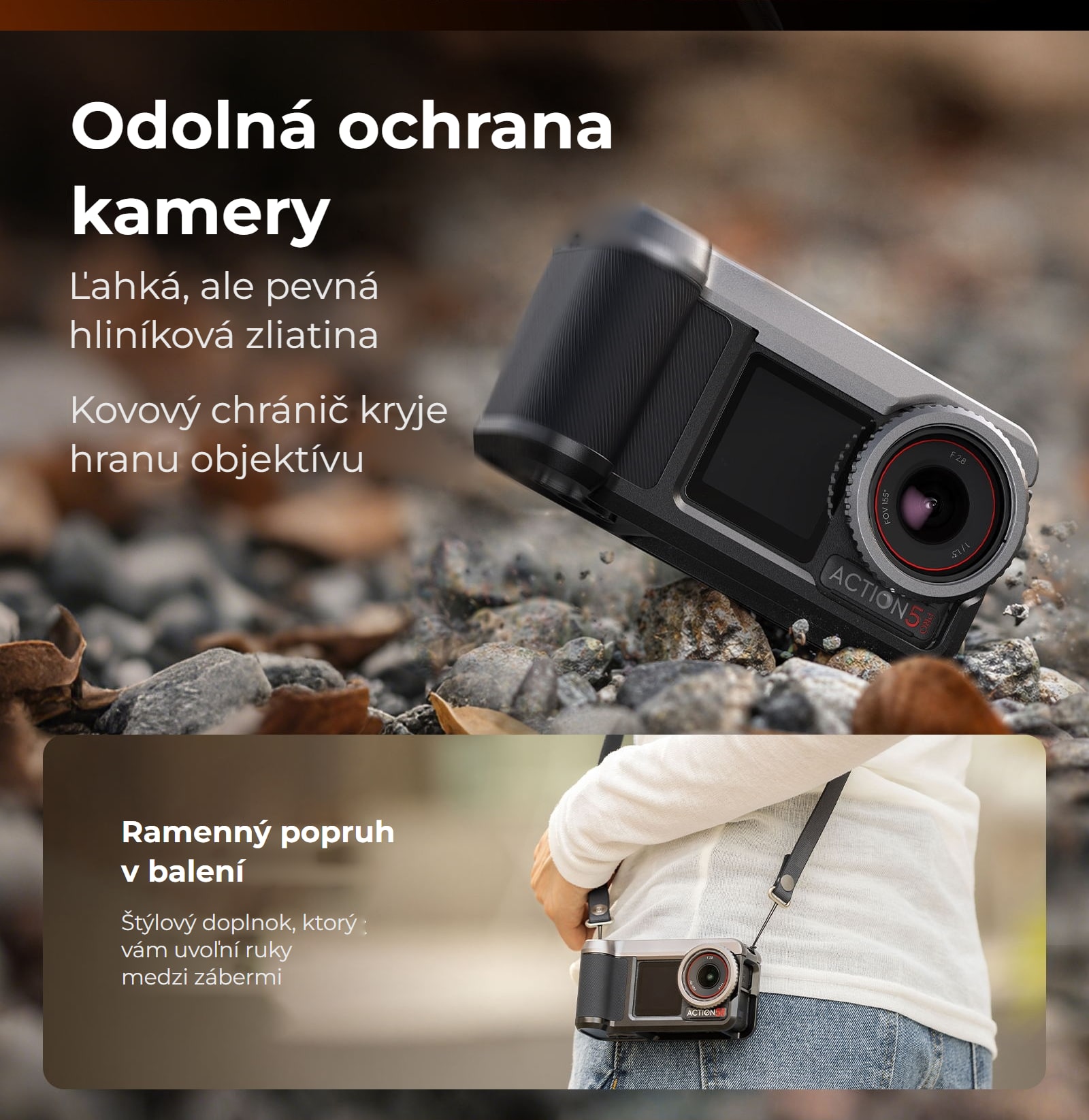 SmallRig 6371 klietka pre DJI Osmo Action 5 Pro / 4 / 3 – infografika 6