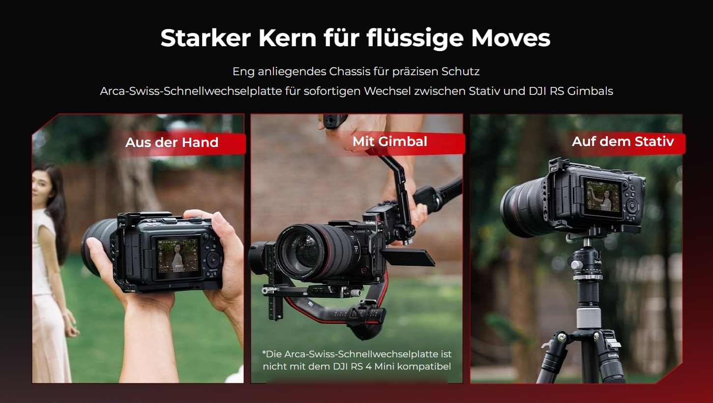 SmallRig Cage und Kits für Canon EOS R6 V – Infografik 5