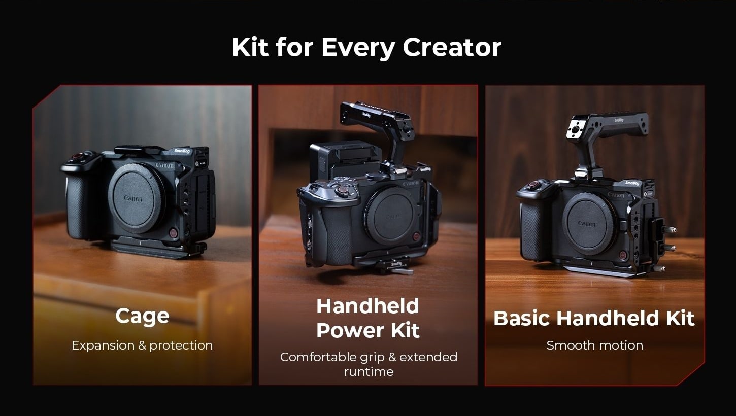 SmallRig cage and kits for Canon EOS R6 V – infographic 2