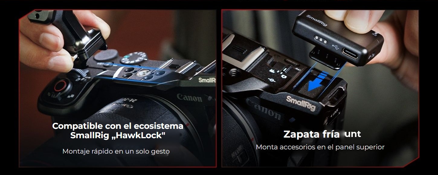 SmallRig jaula y kits para Canon EOS R6 V – infografía 4
