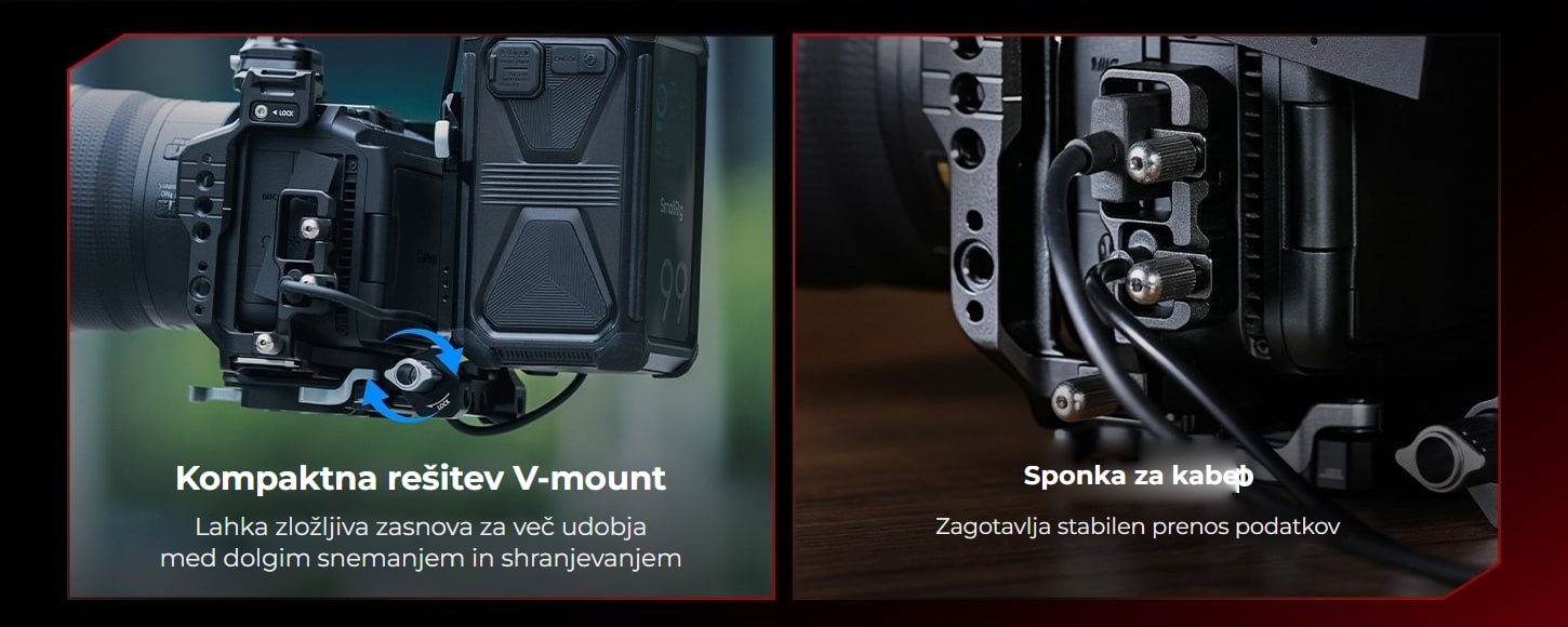 SmallRig kletka in kompleti za Canon EOS R6 V – infografika 8