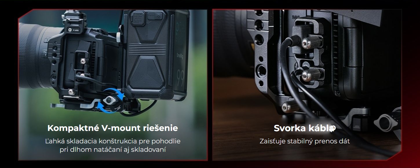 SmallRig klietka a sady pre Canon EOS R6 V – infografika 8