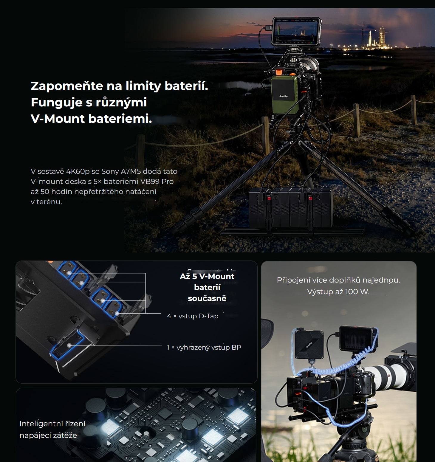 SmallRig IPM V-Mount bateriová deska – česká infografika 4