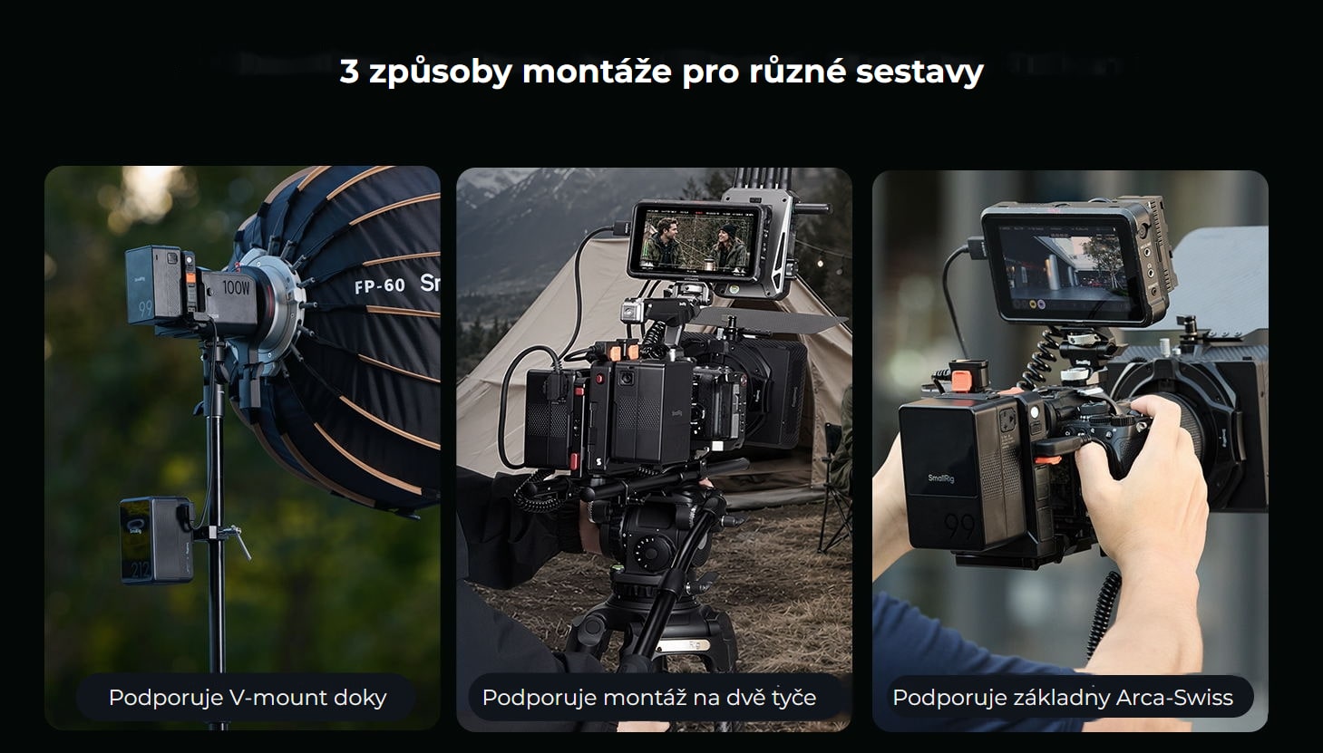 SmallRig IPM V-Mount bateriová deska – česká infografika 8