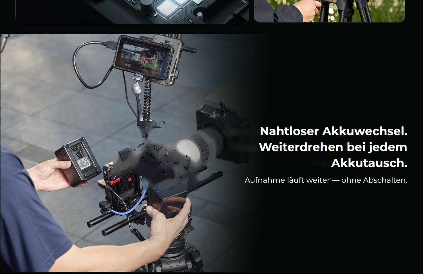SmallRig IPM V-Mount-Akkuplatte – deutsche Infografik 5