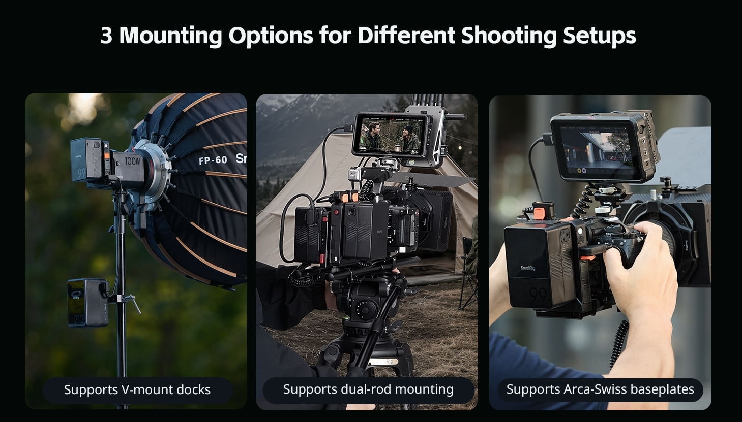 SmallRig IPM V-Mount battery plate infographic 8