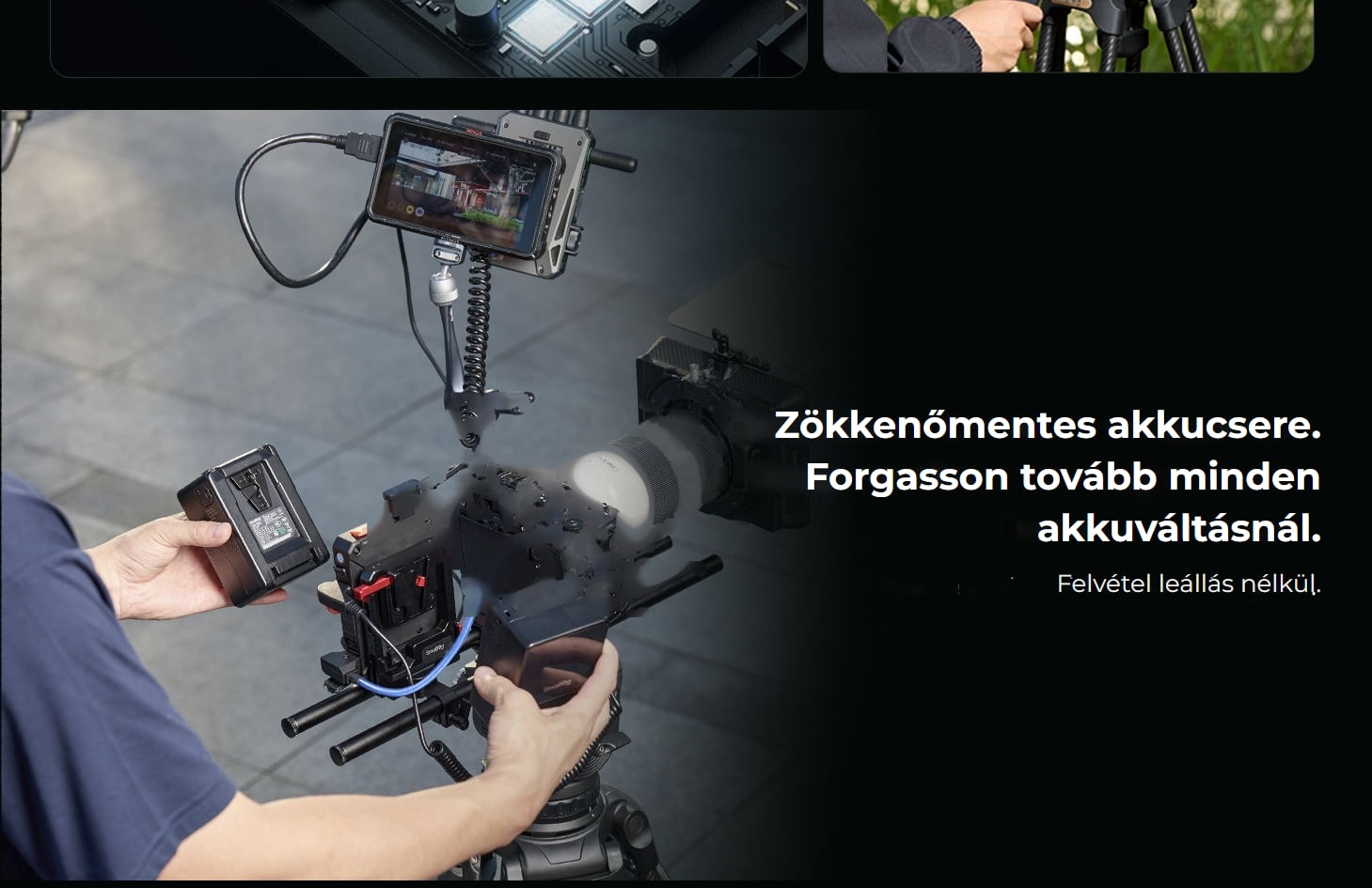 SmallRig IPM V-Mount akkumulátorlap – magyar infografika 5
