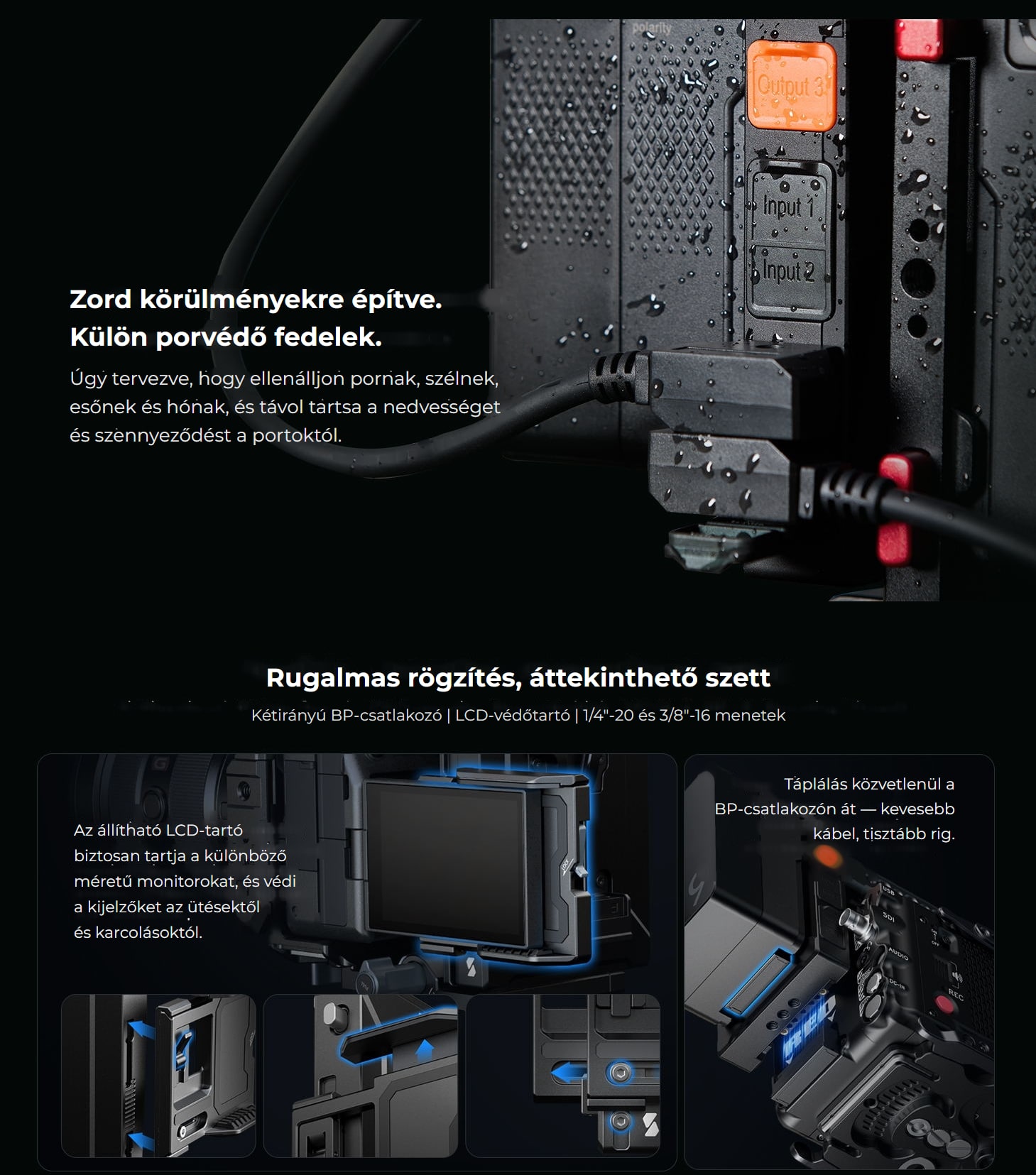 SmallRig IPM V-Mount akkumulátorlap – magyar infografika 7