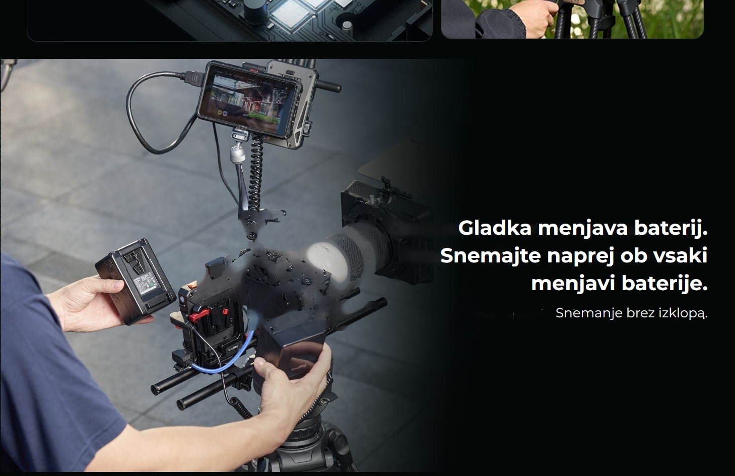 SmallRig IPM V-Mount baterijska plošča – slovenska infografika 5