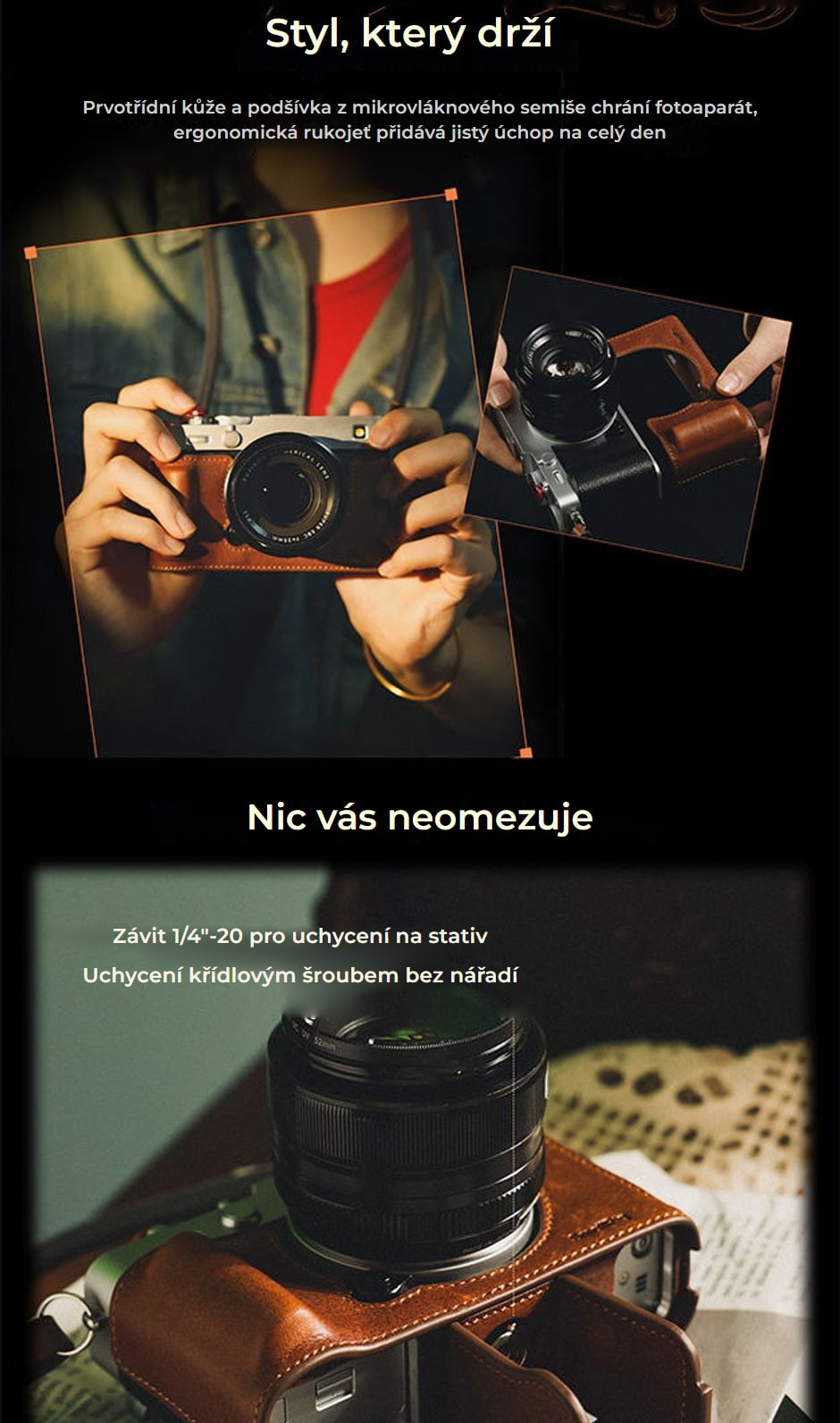 SmallRig sada příslušenství pro Fujifilm X-E5 – infografika 04
