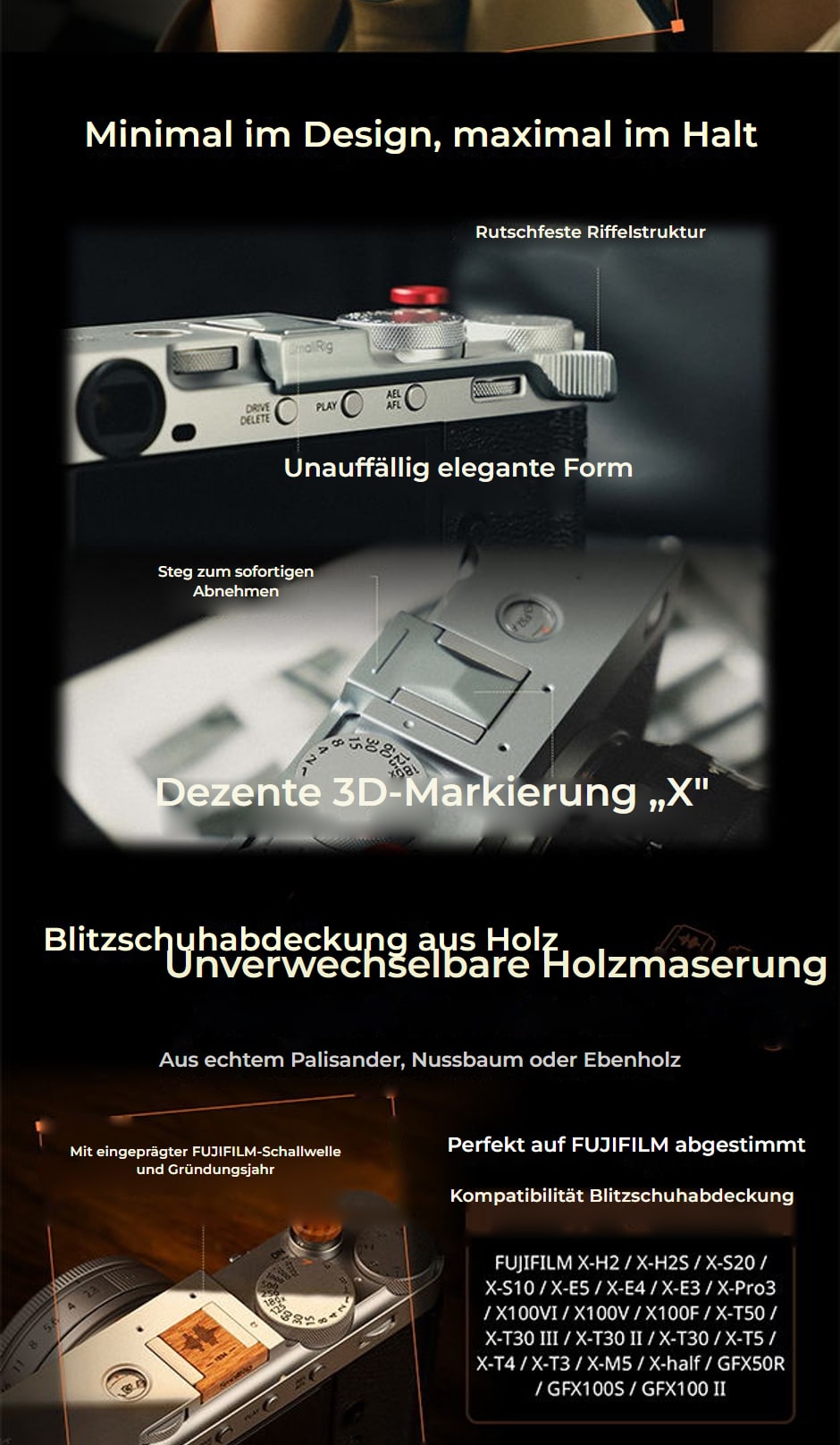 SmallRig Zubehör-Set für Fujifilm X-E5 – Infografik 08