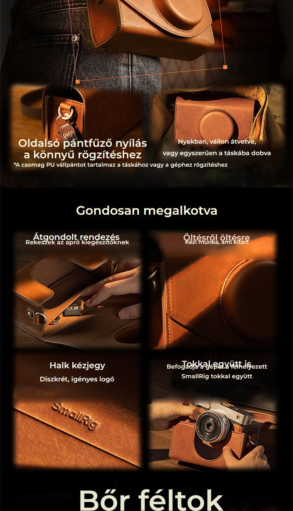 SmallRig kiegészítő készlet Fujifilm X-E5 – infografika 03