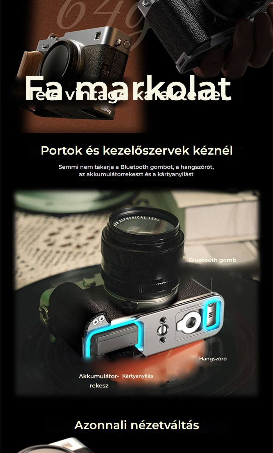 SmallRig kiegészítő készlet Fujifilm X-E5 – infografika 06