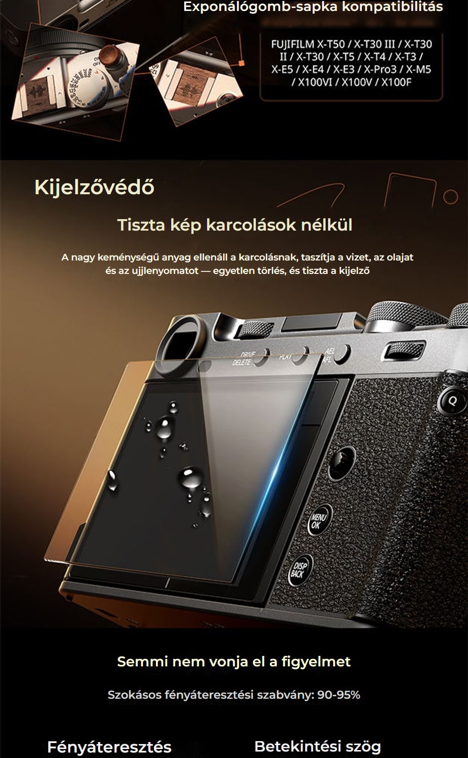SmallRig kiegészítő készlet Fujifilm X-E5 – infografika 09