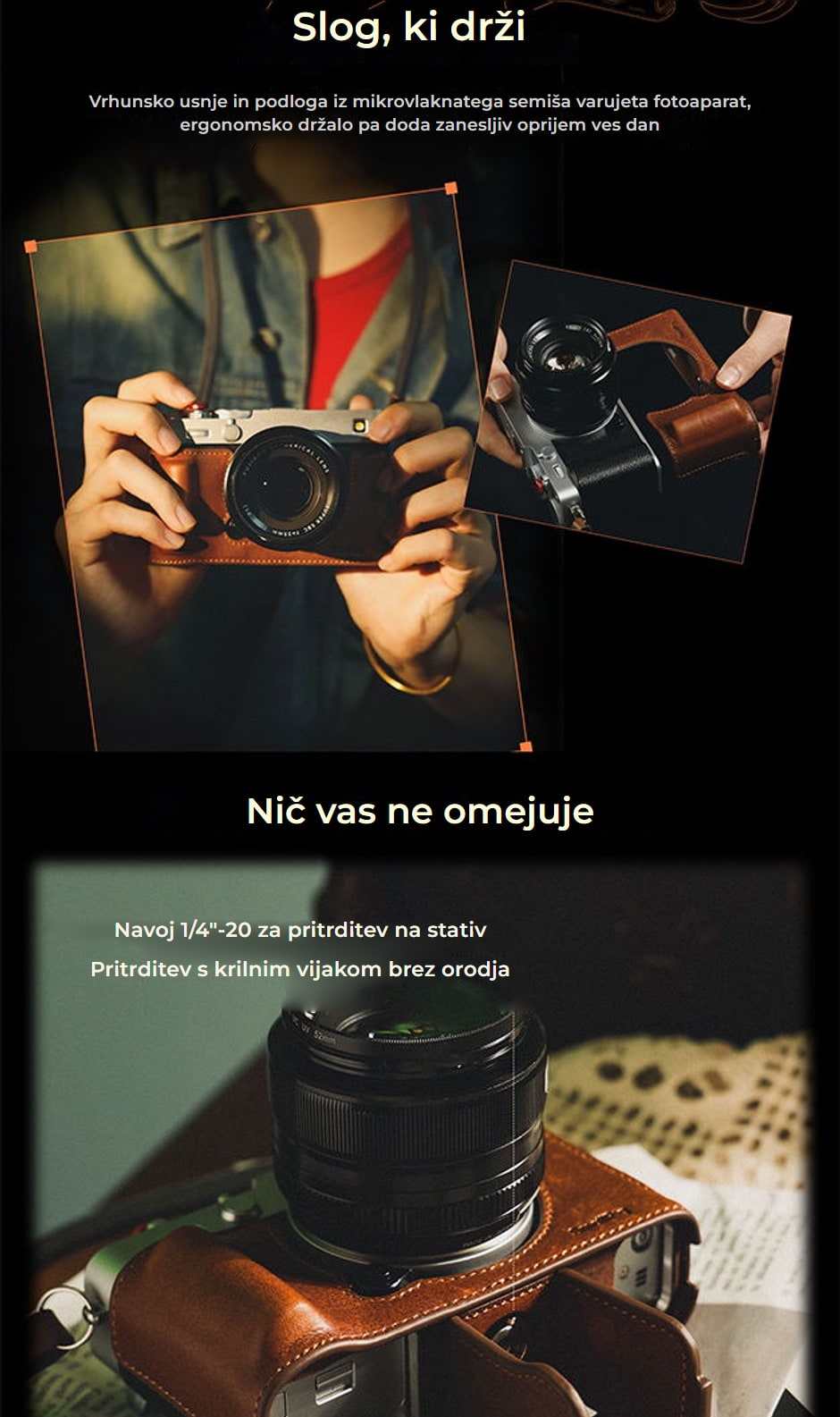 SmallRig komplet dodatkov za Fujifilm X-E5 – infografika 04