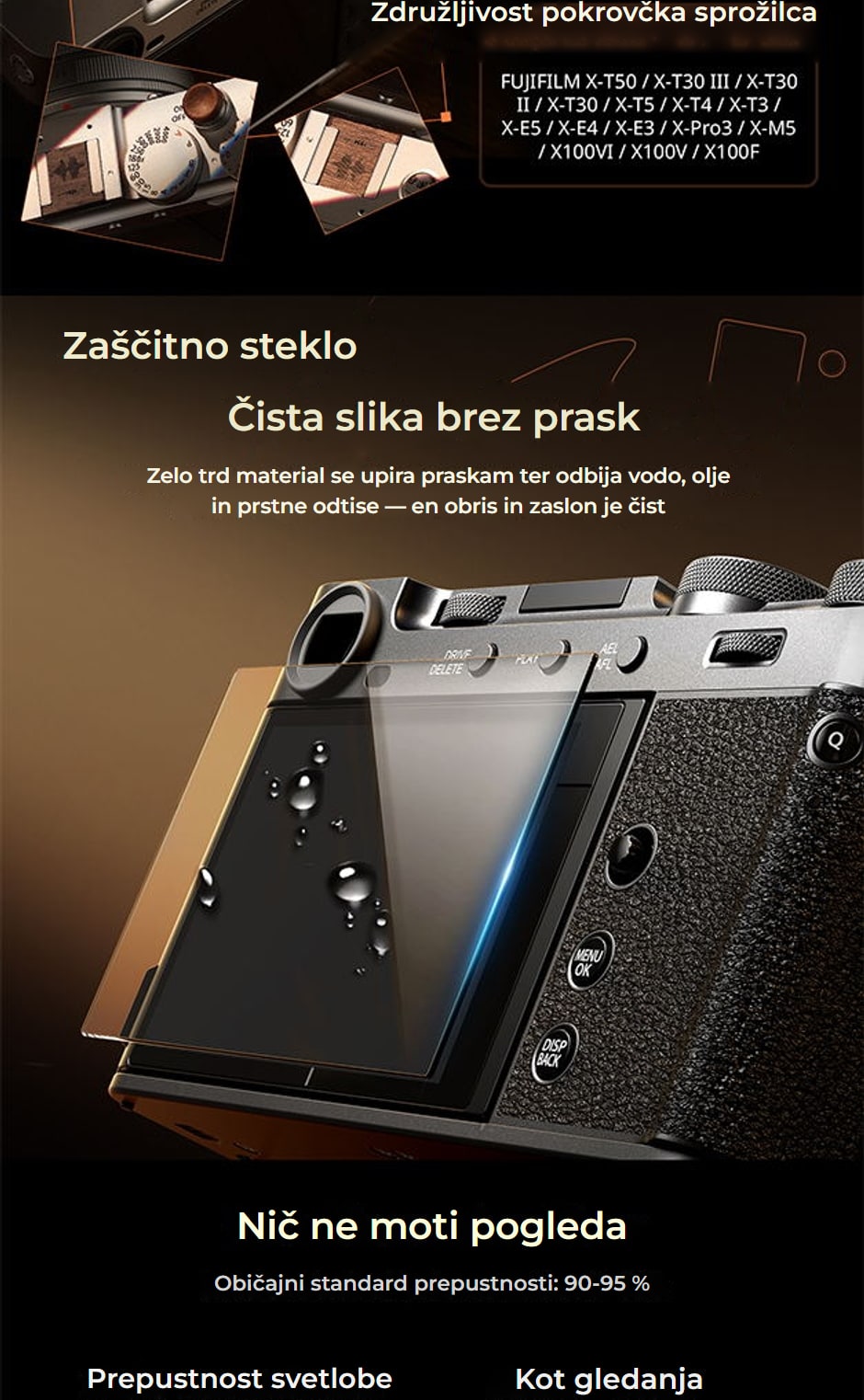 SmallRig komplet dodatkov za Fujifilm X-E5 – infografika 09