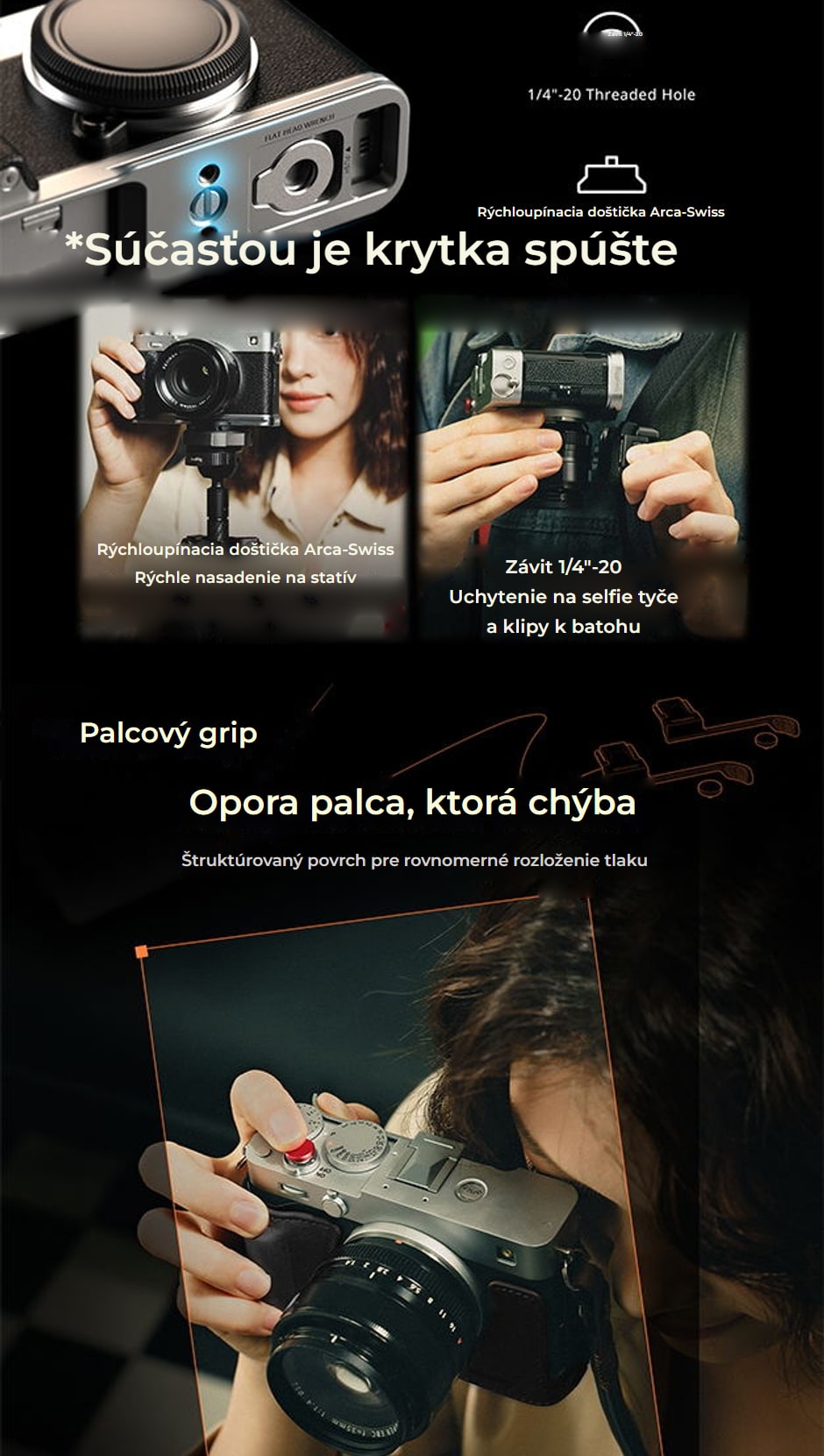 SmallRig sada príslušenstva pre Fujifilm X-E5 – infografika 07