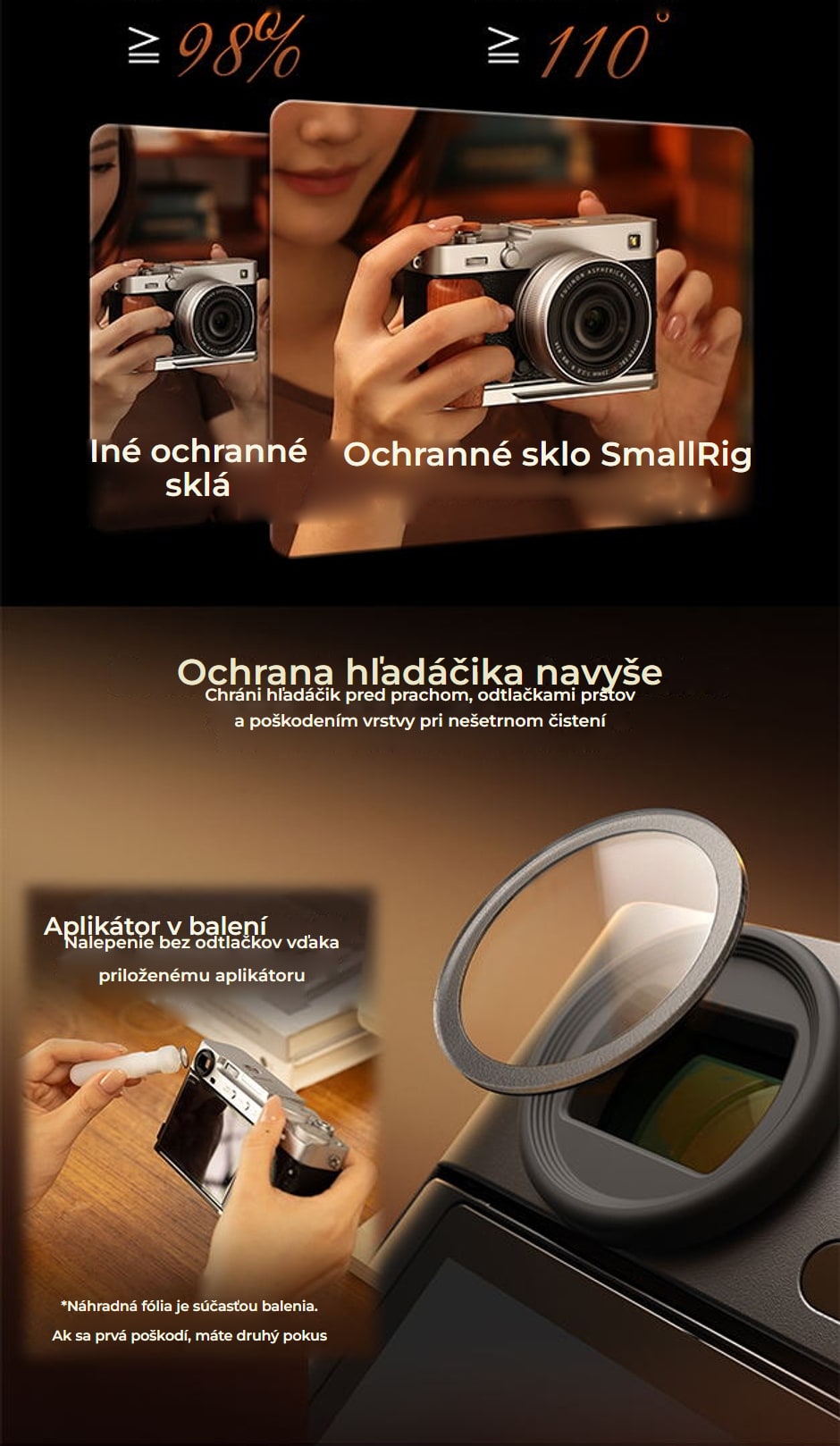 SmallRig sada príslušenstva pre Fujifilm X-E5 – infografika 10