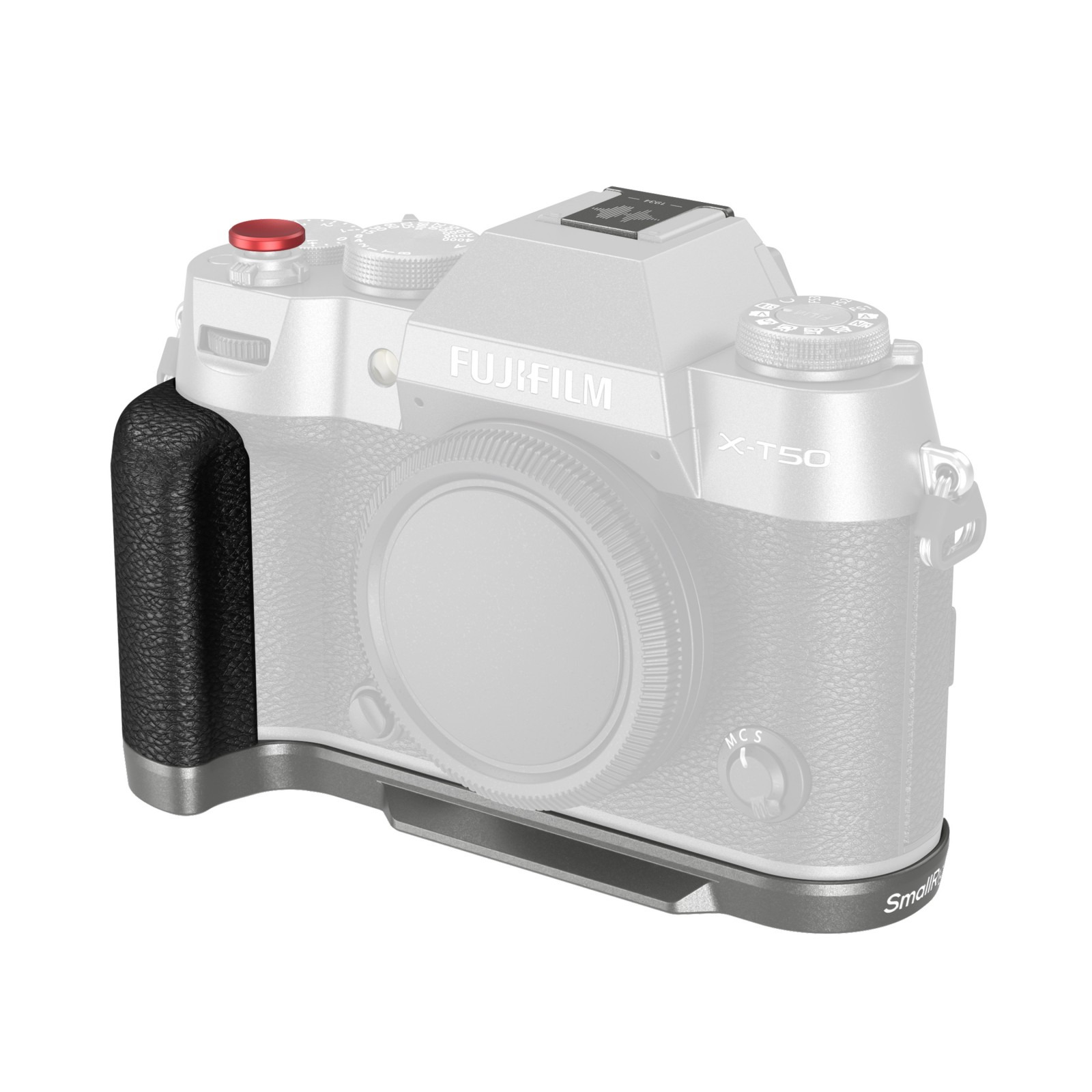 SmallRig L-Shape Mount Plate with Handle for FUJIFILM X-T50 (Silicone/Charcoal Silver) 4712B