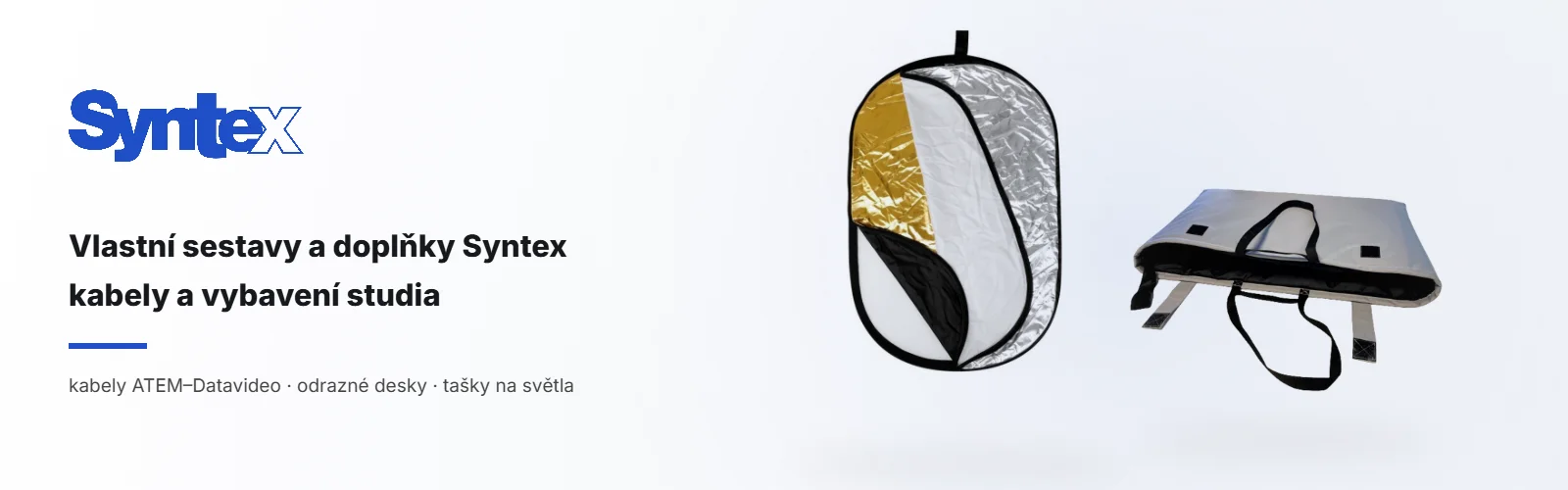 Syntex – vlastní doplňky, kabely a dárkové poukazy