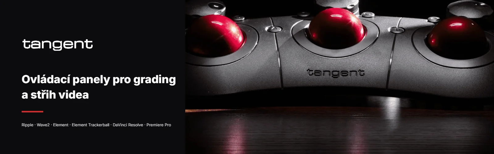 Tangent – ovládací panely pro grading a střih videa