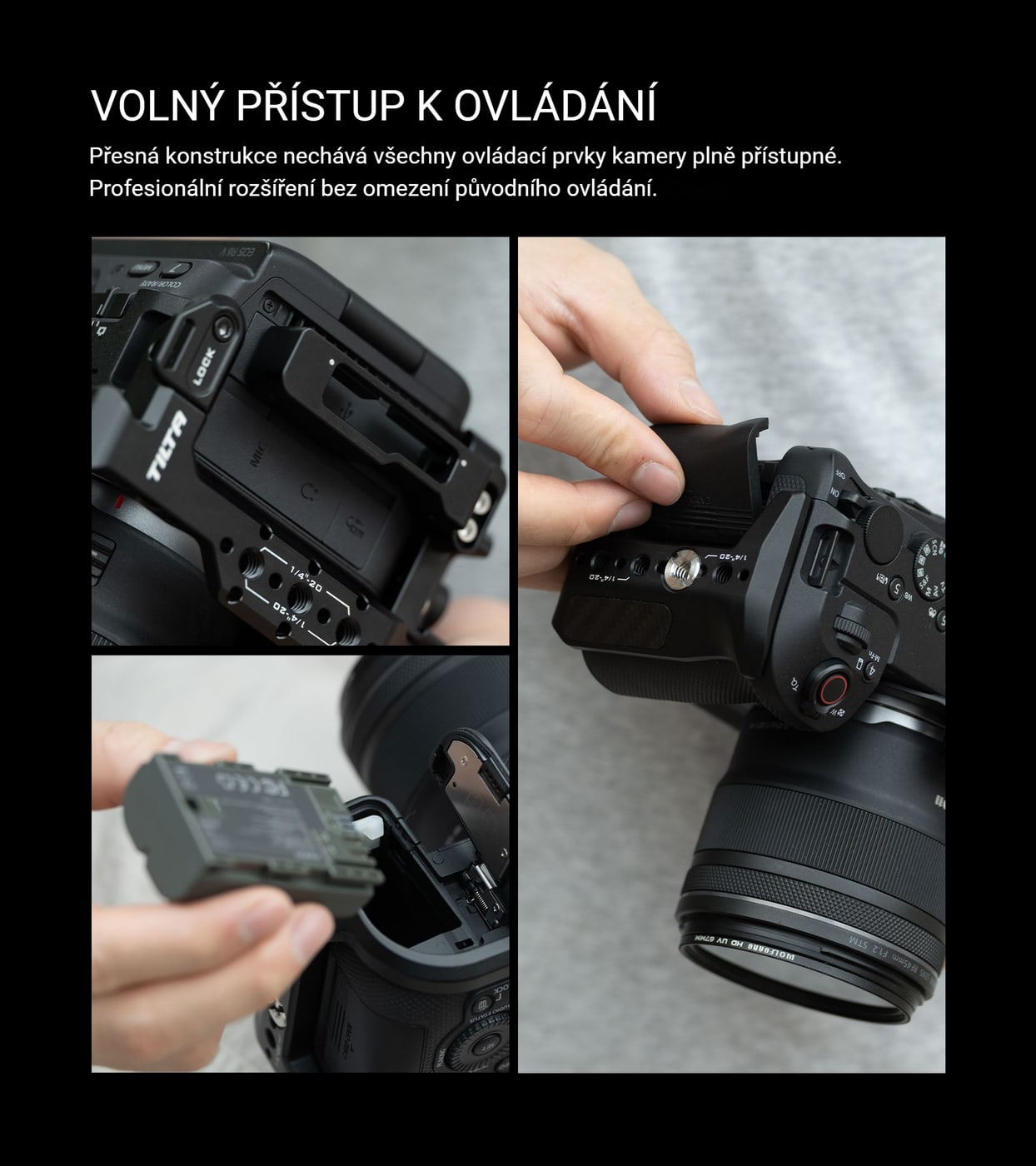 Volný přístup k ovládání i portům