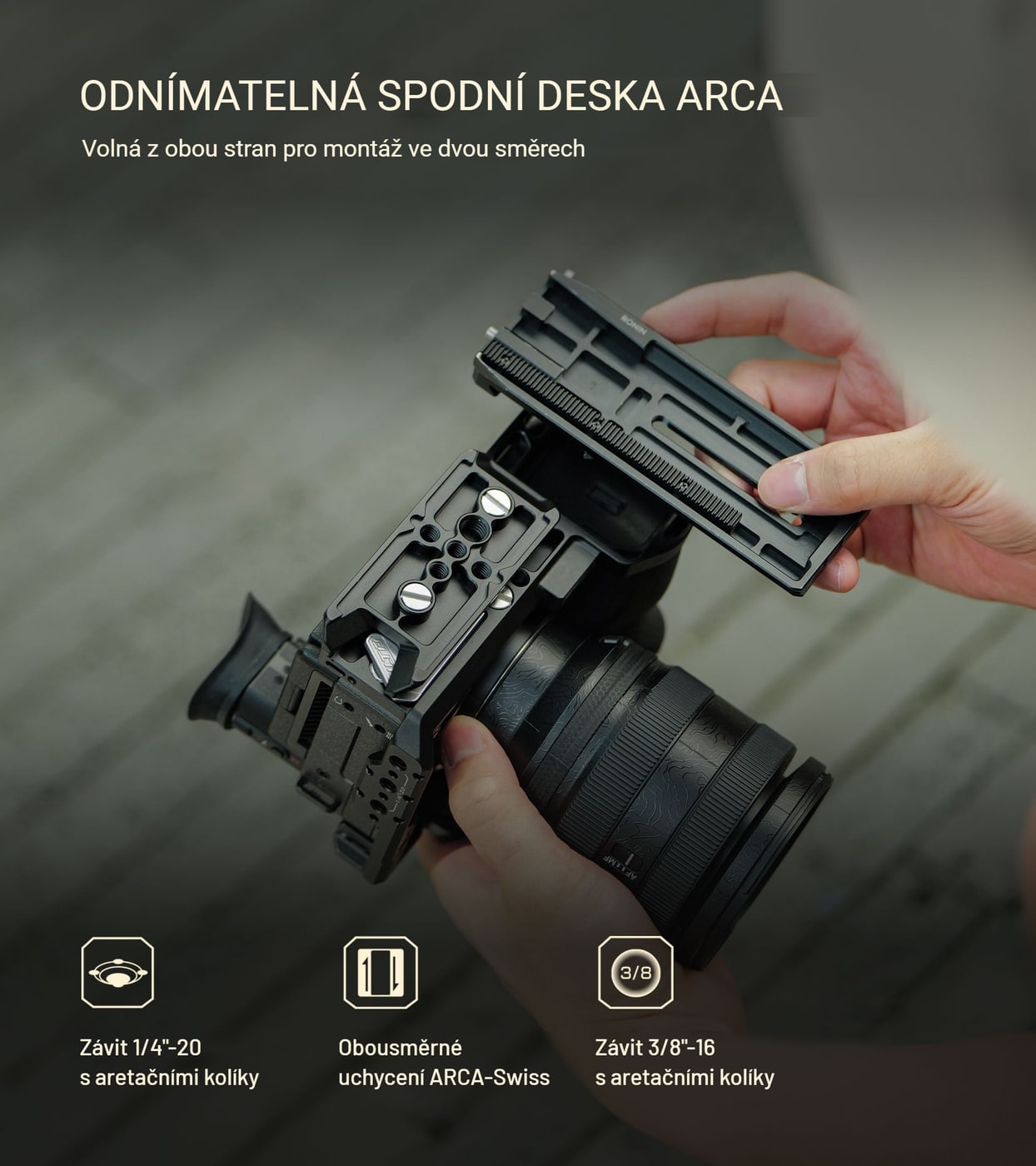 Odnímatelná spodní deska ARCA