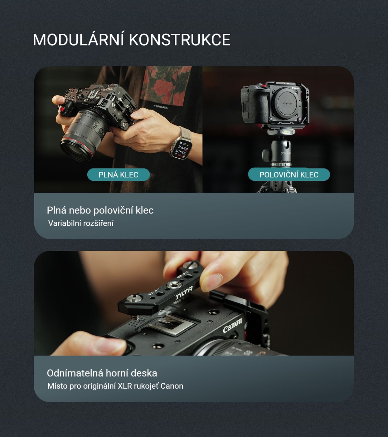 Modulární konstrukce: plná, nebo poloviční klec