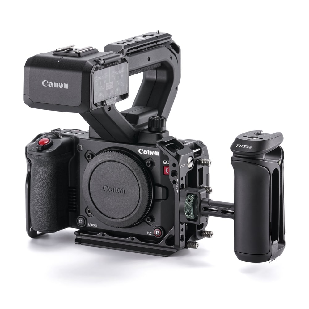 Řada Tilta pro Canon C50: klec, Base Kit, Power Kit a Pro Kit