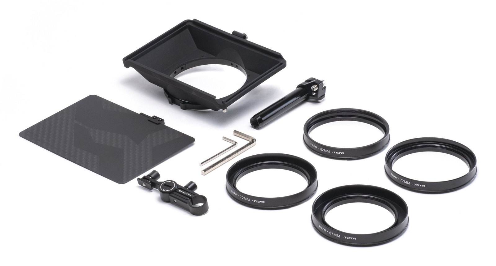 Mini matte box Tilta sa upína priamo na objektív: redukčný k