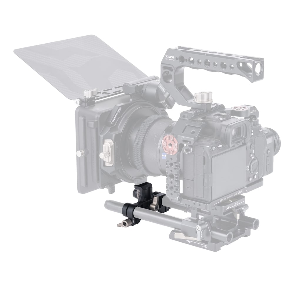 Matte box na tyčích, ne na objektivu