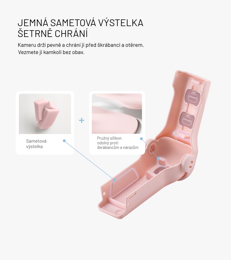 Sametová výstelka uvnitř