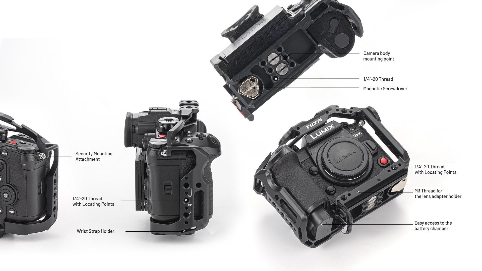 The cage up close: base, sides and battery access
