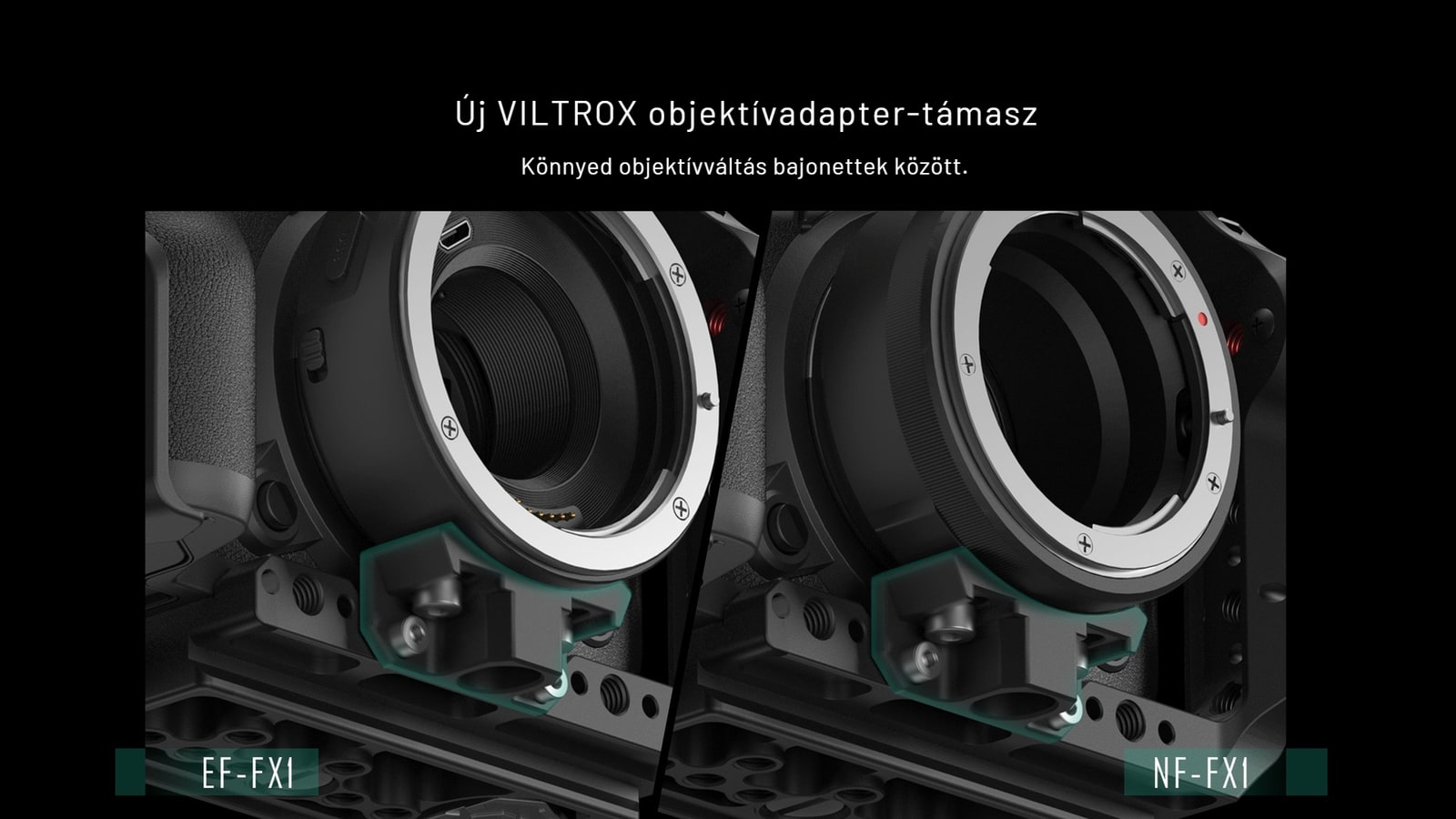 VILTROX objektívadapter-támasz